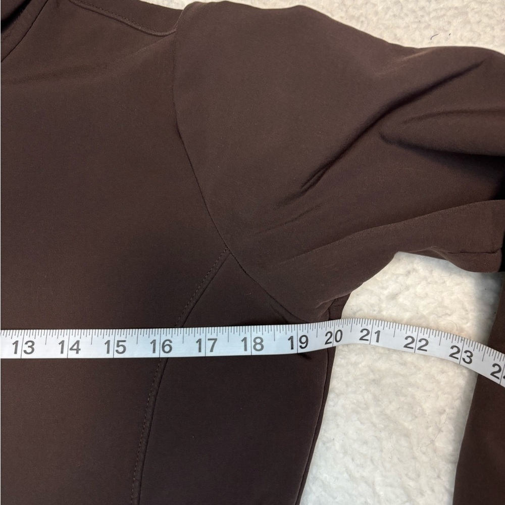Patagonia Women Brown Long Au Train Fleece Coat - Picture 8 of 12